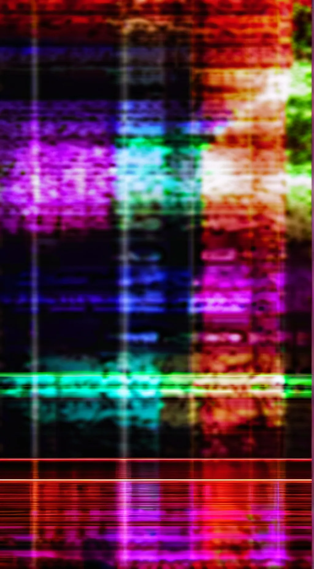ai character: Glitch background