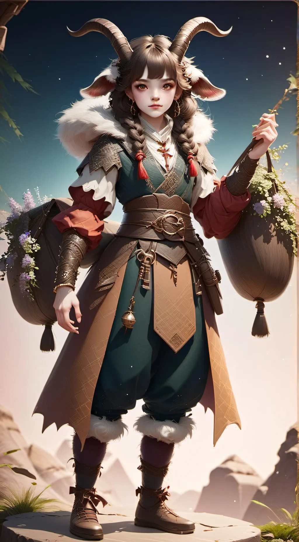 ai character: belphagore  background