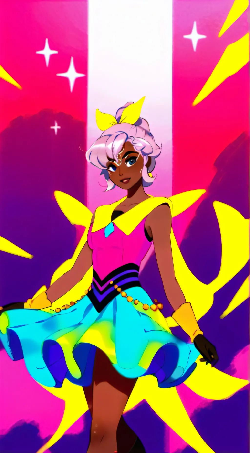 ai character: Luna background