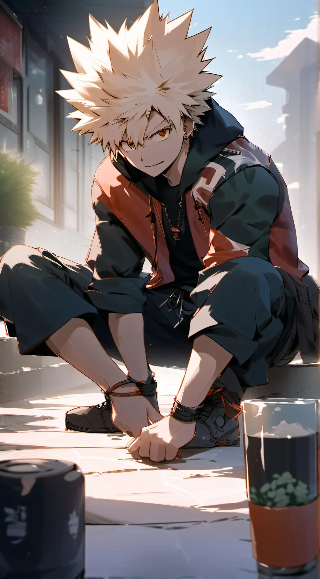 ai character: bakugo background