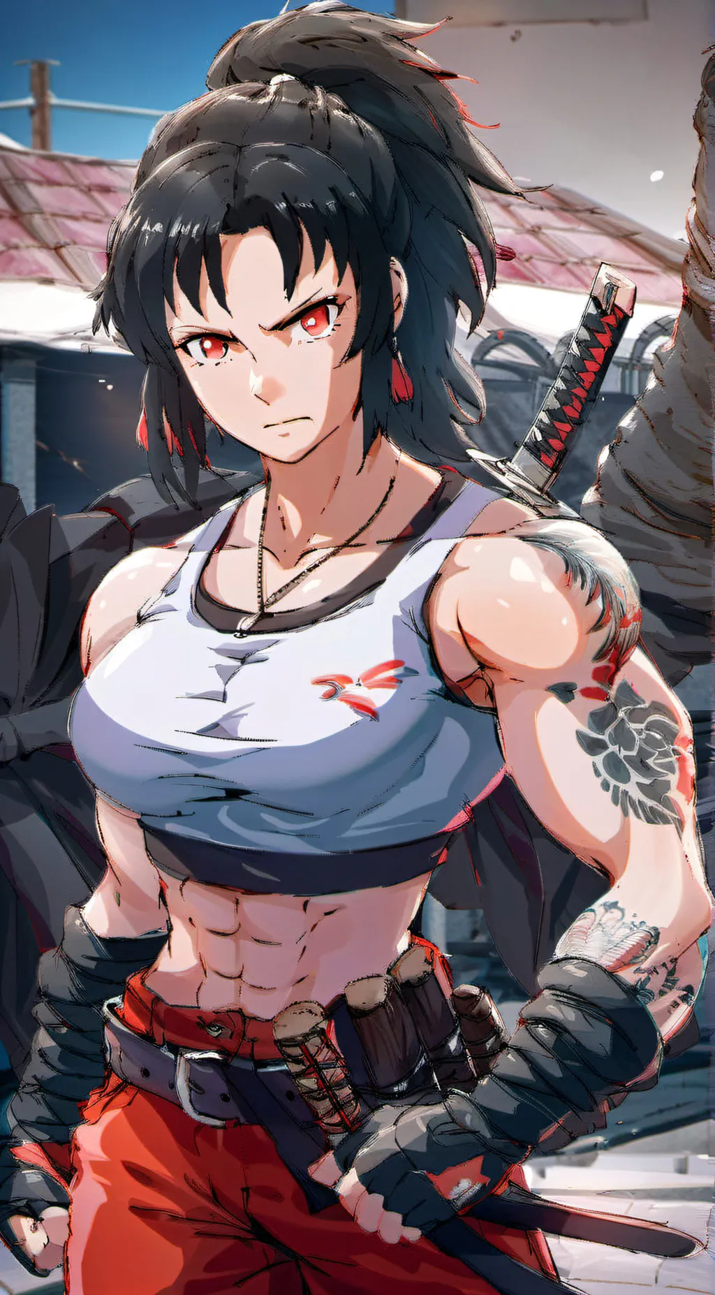 ai character: Knillie Chan  background
