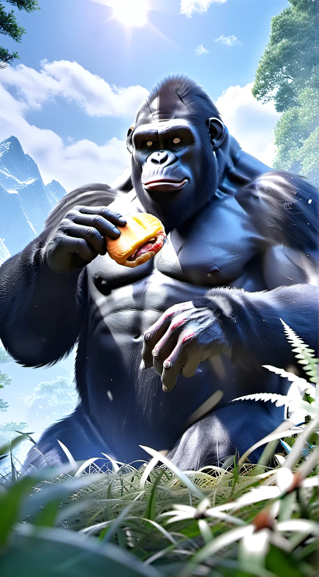 ai character: CHUNKI MUNKI background
