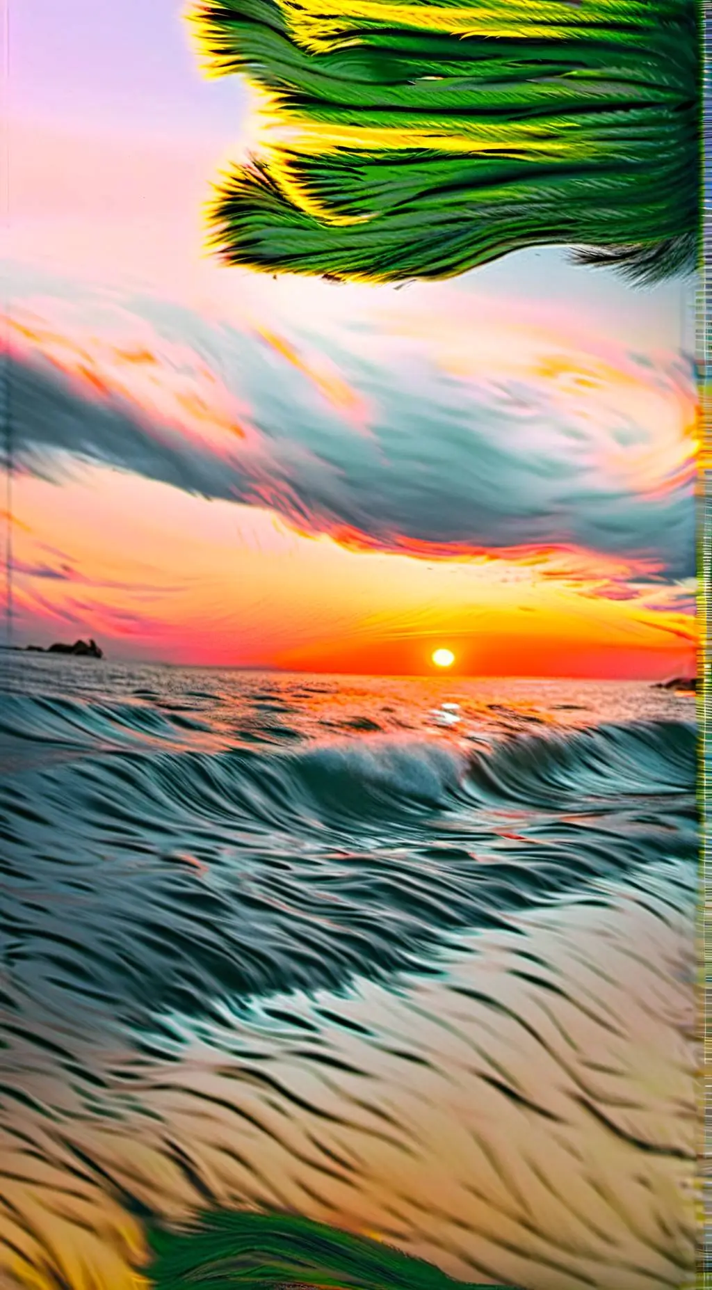 ai character: HH Sunset 🌅  background