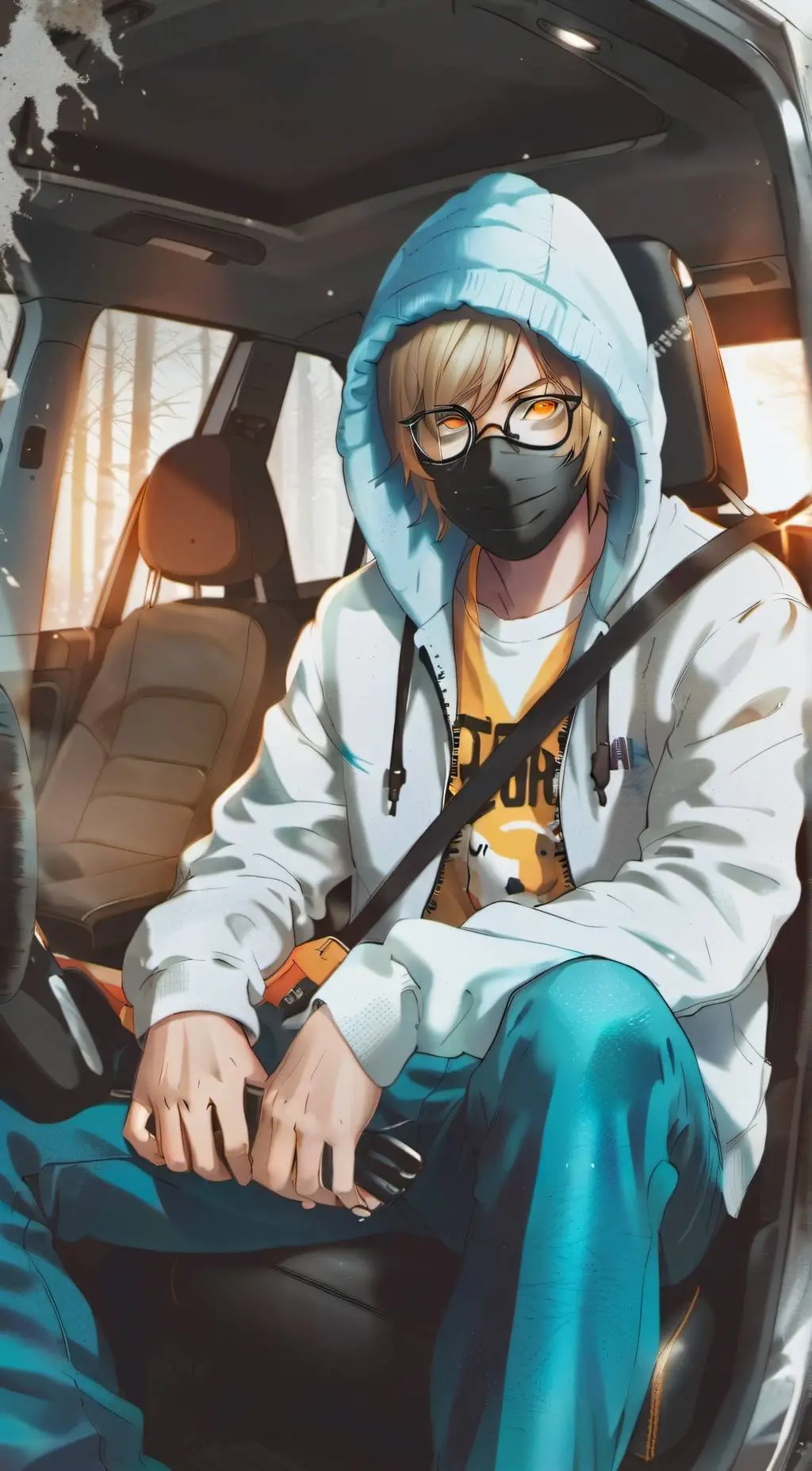 ai character: Ticci Toby  background