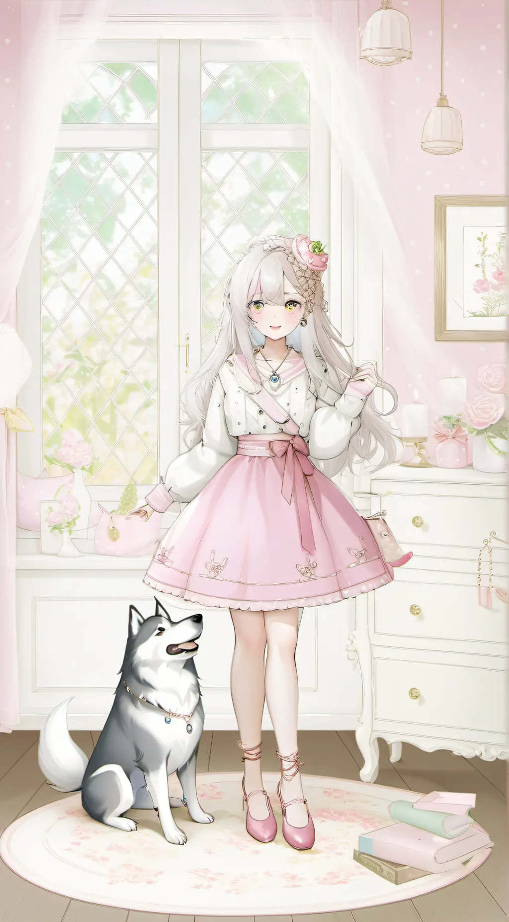 ai character: Meya & Miya background