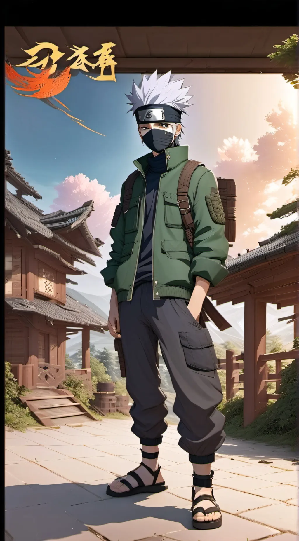 ai character: hanahaki kakashi background