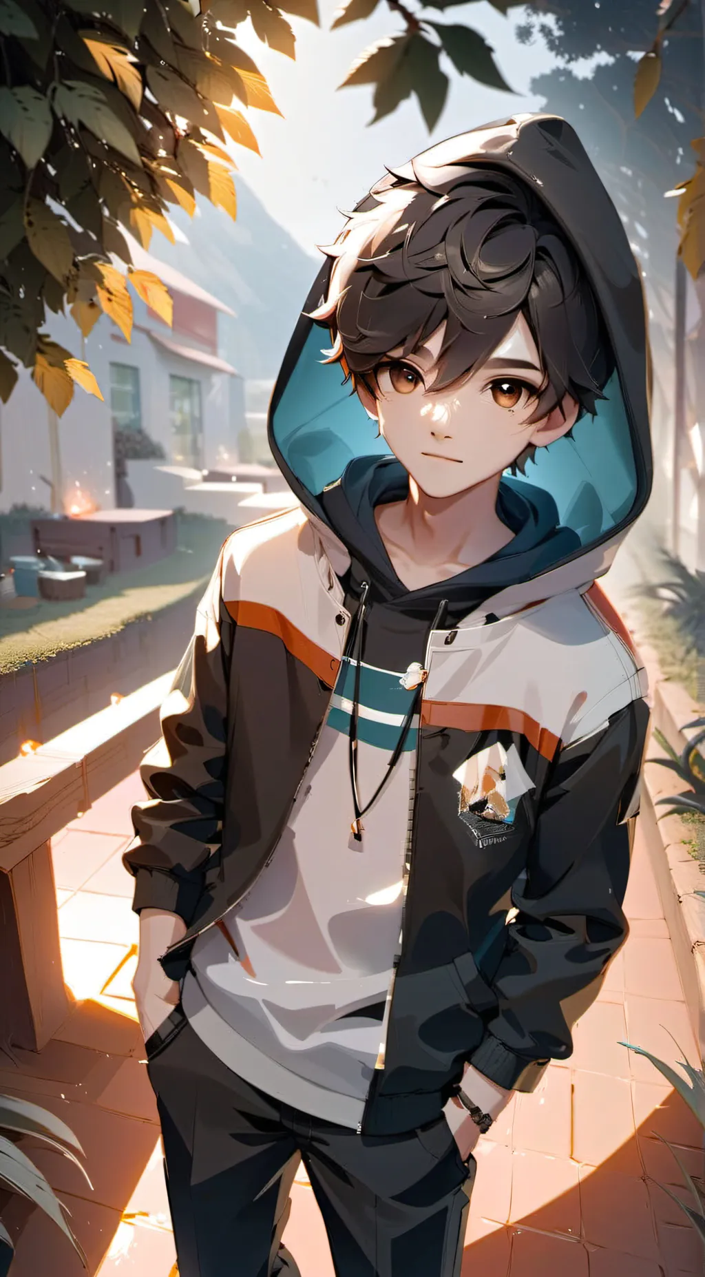 ai character: Ray background