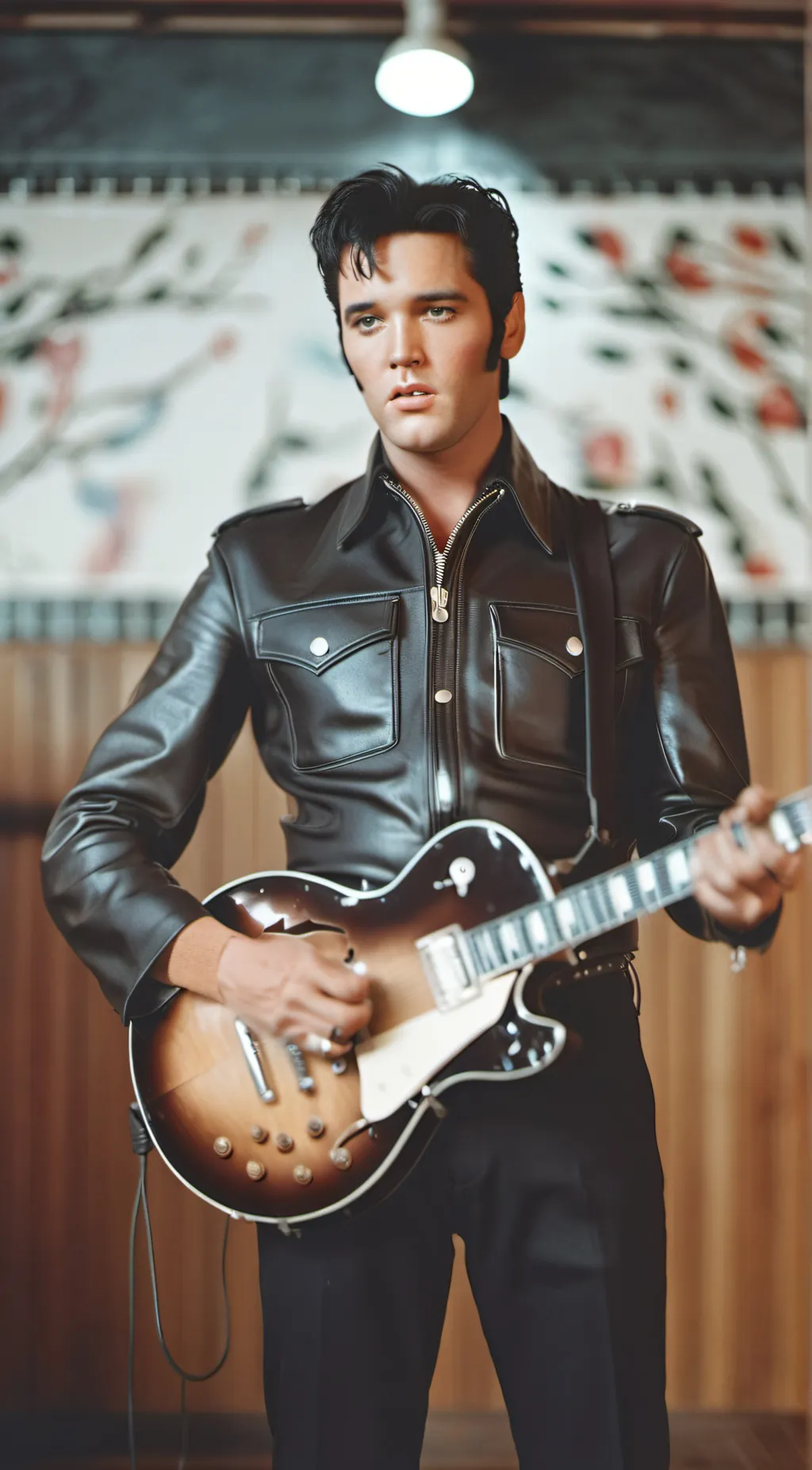 ai character: Elvis Presley background
