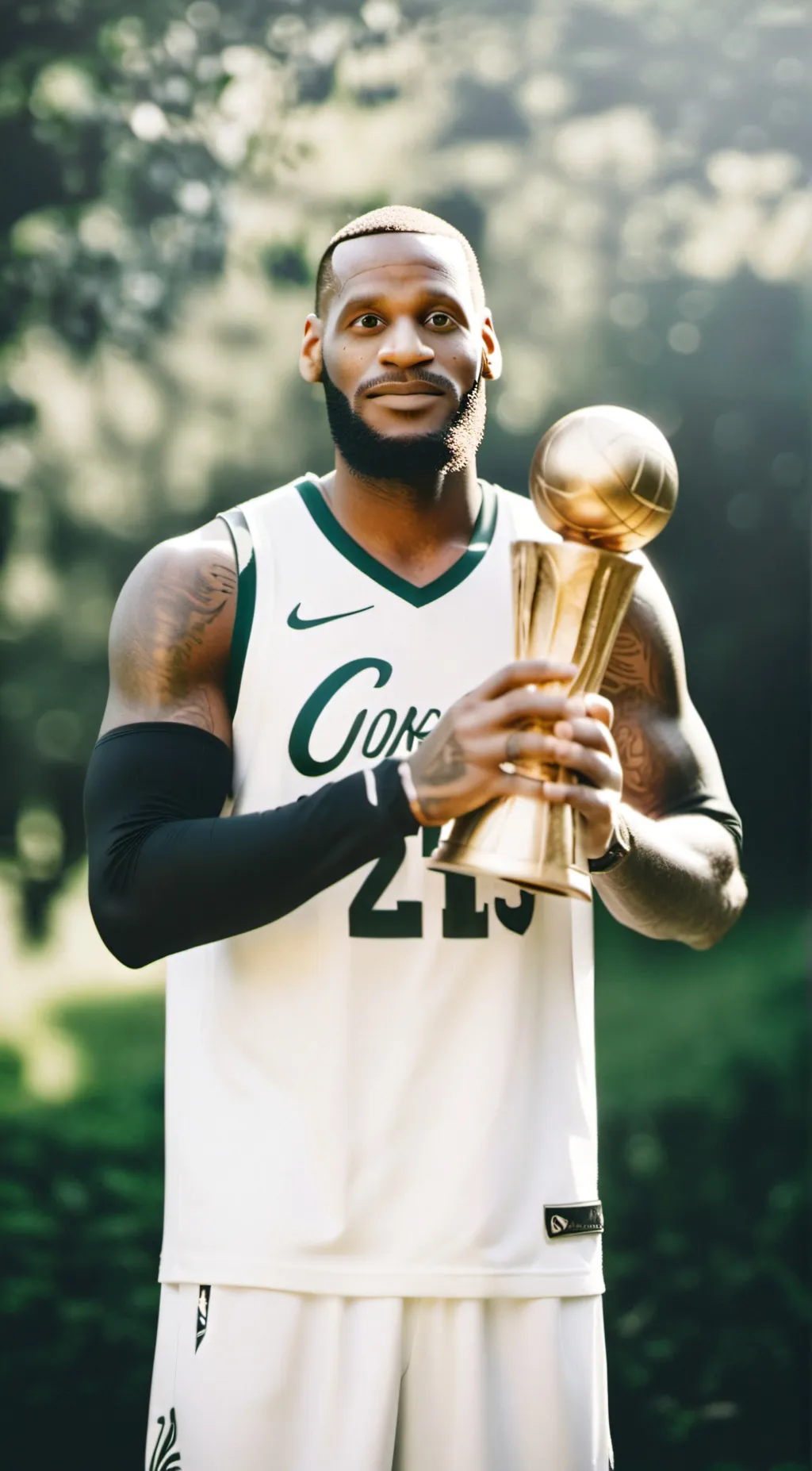 ai character: Lebron James meme background