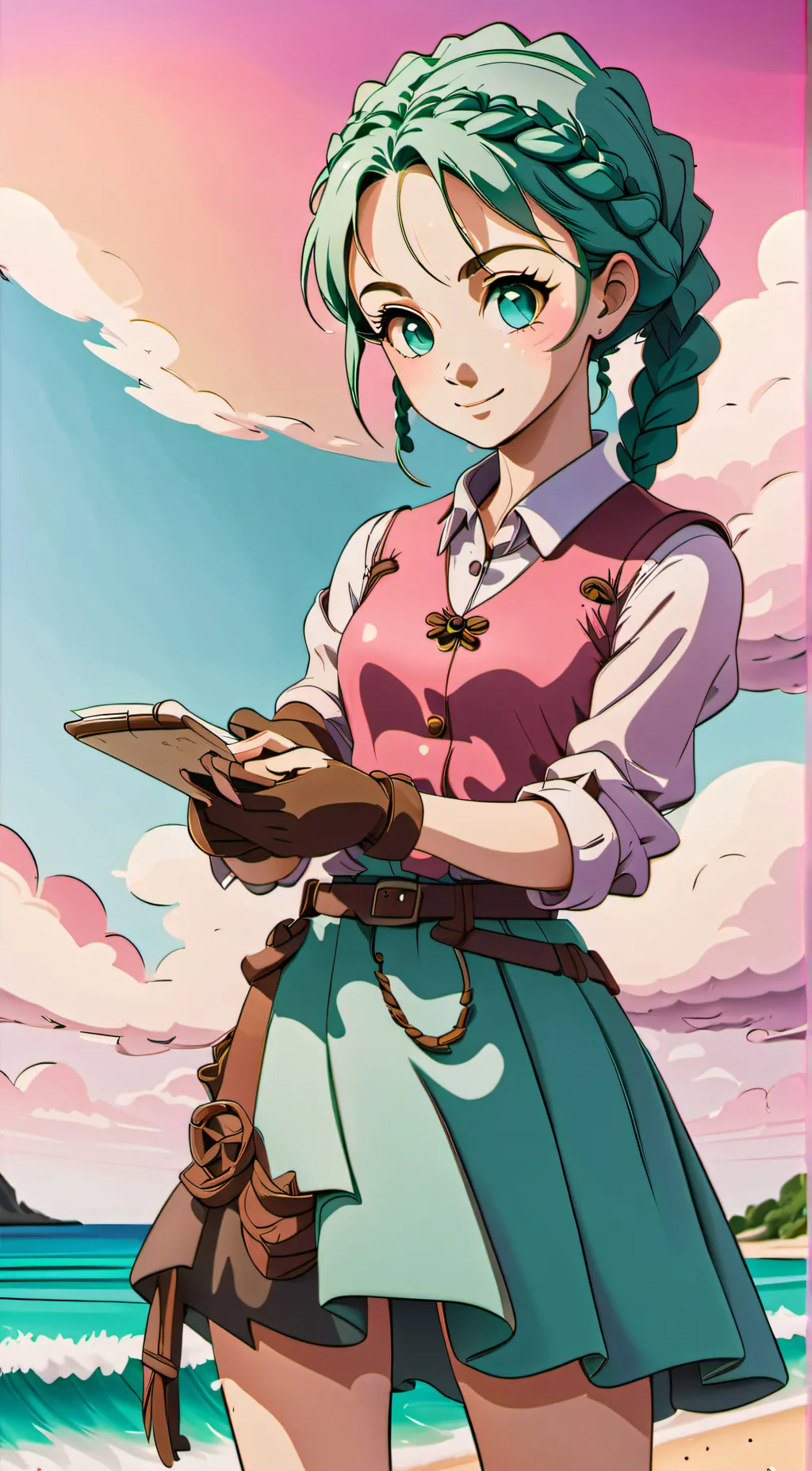 ai character: Bulma background