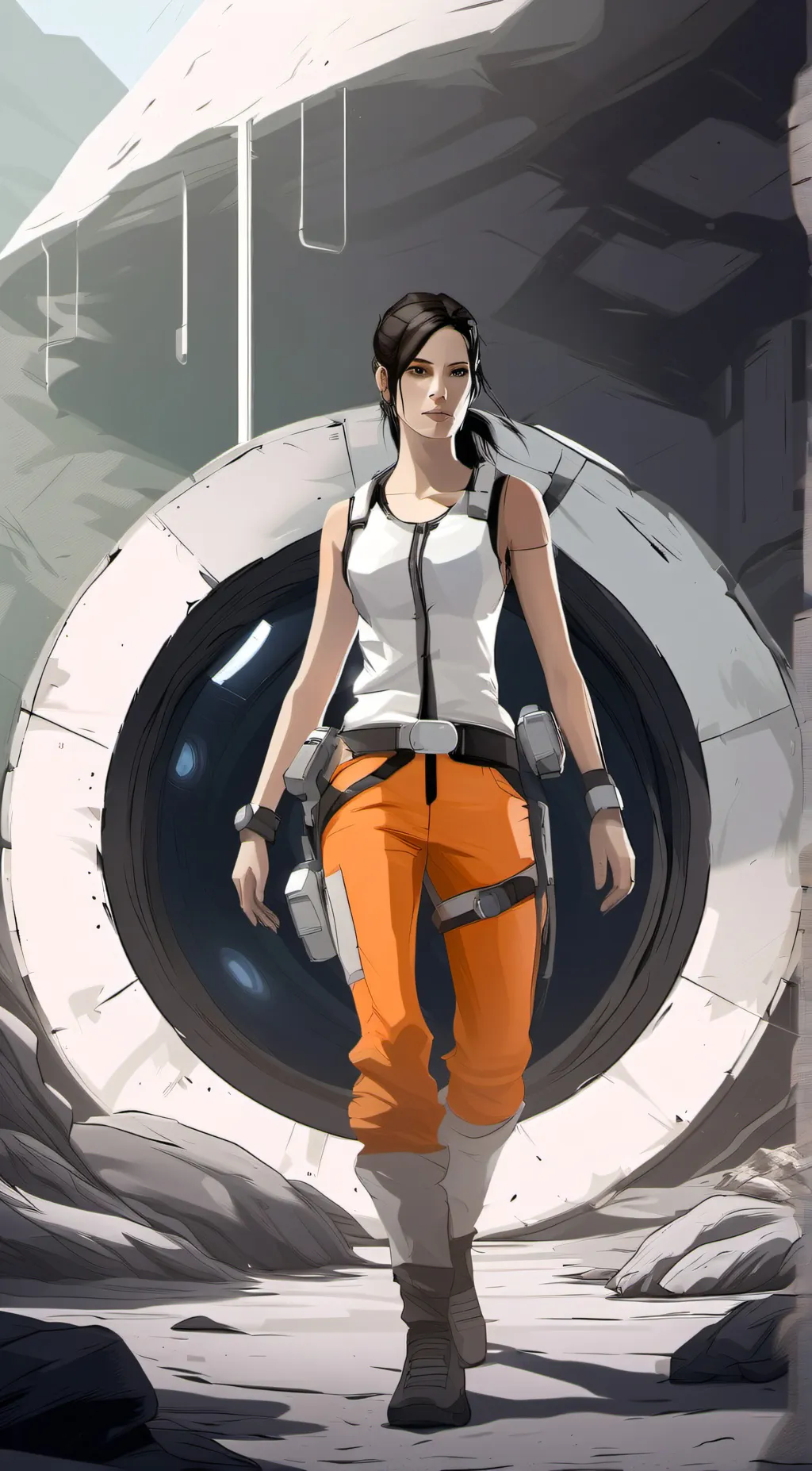 ai character: Chell background
