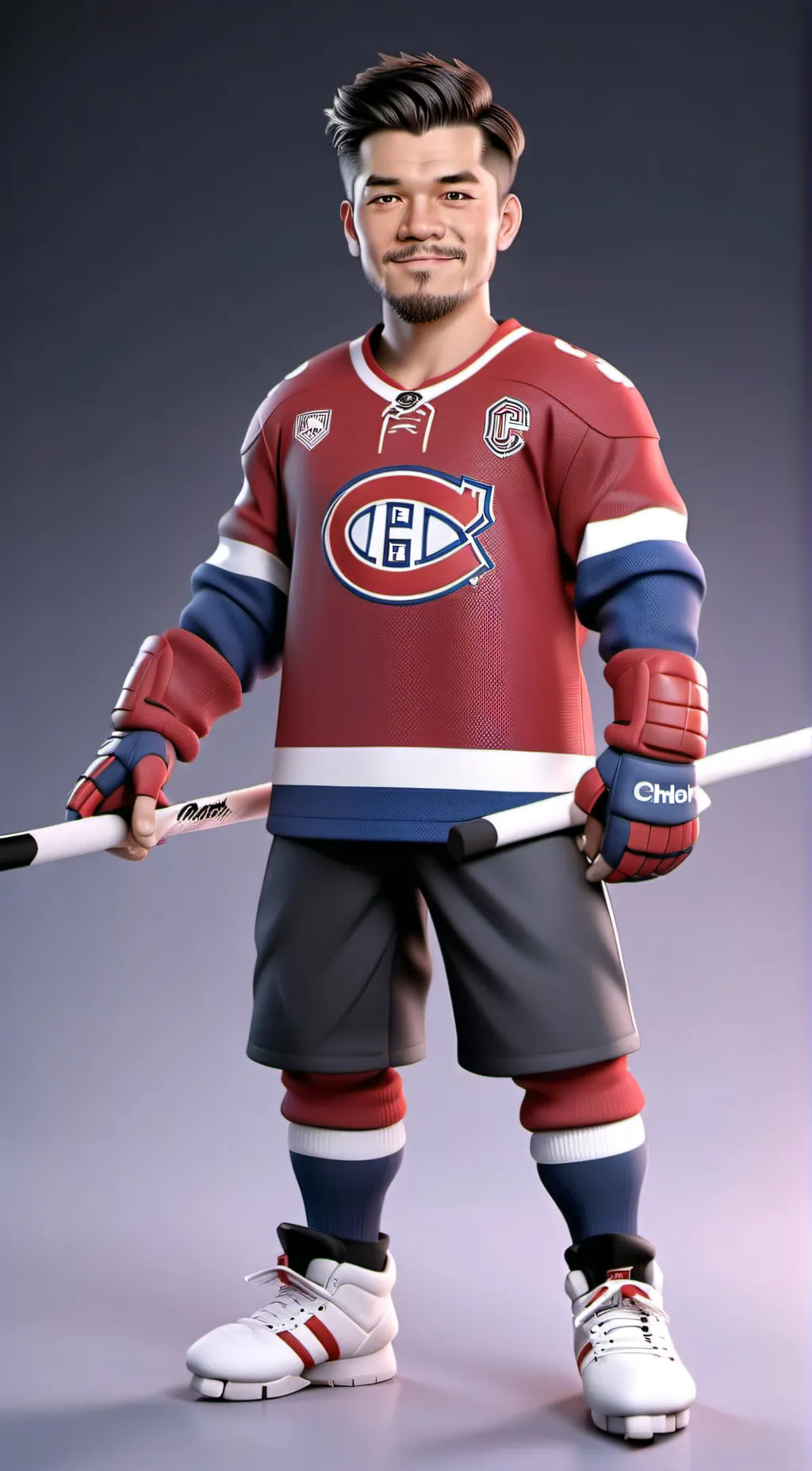 ai character: Nick Suzuki  background
