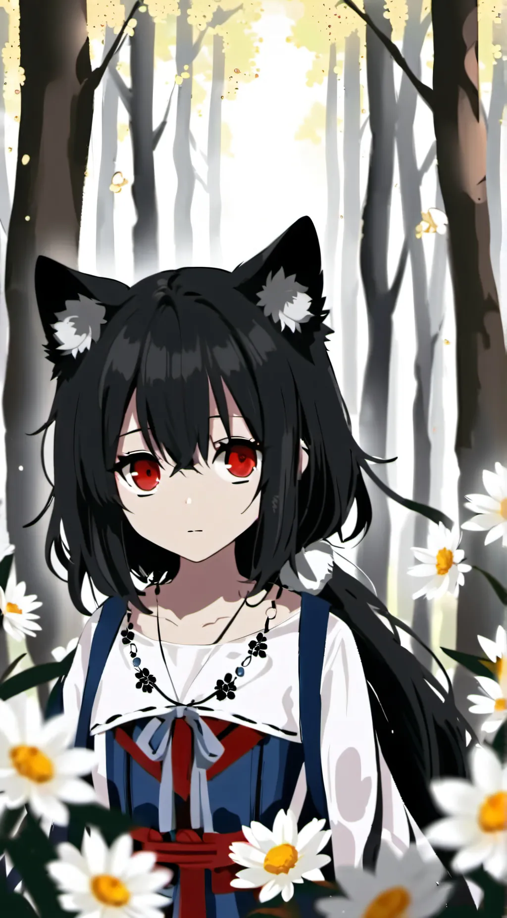 ai character: cold background
