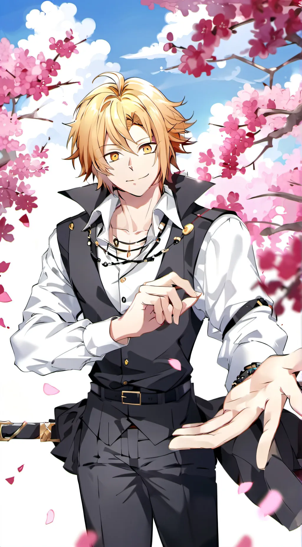 ai character: Monama+Shinso+Denk background