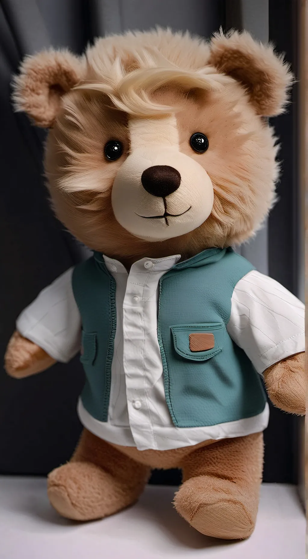 ai character: Teddy Ruxpin background