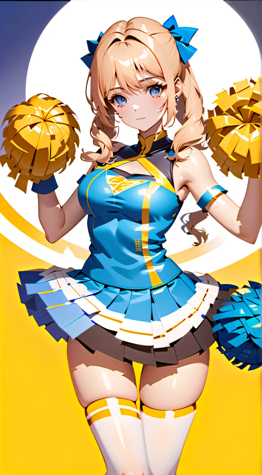 ai character: Hypno cheerleader background
