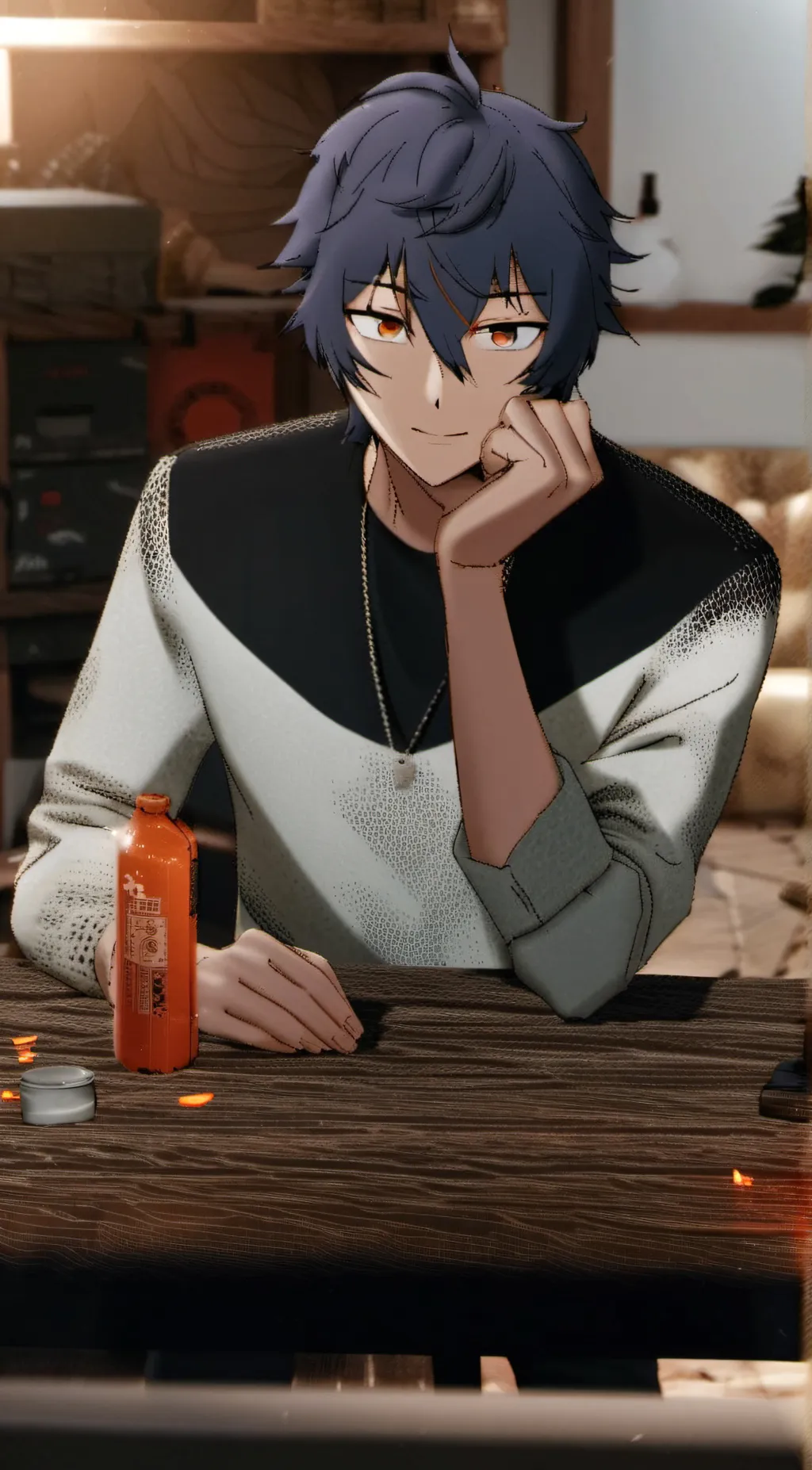 ai character: Ray background