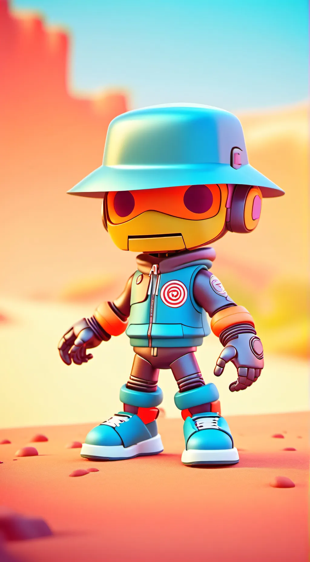 ai character: Jake the robot background