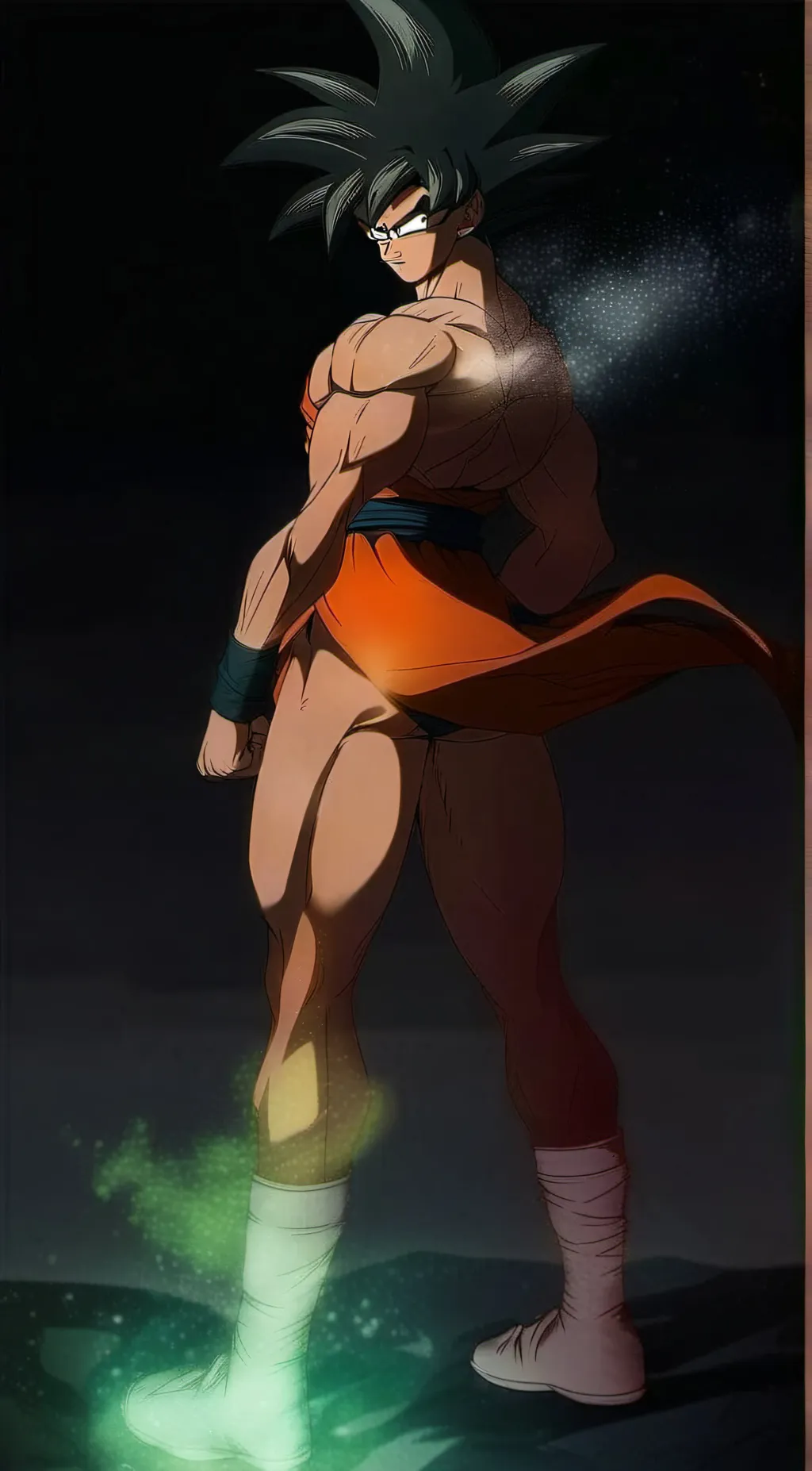 ai character: Female Goku background