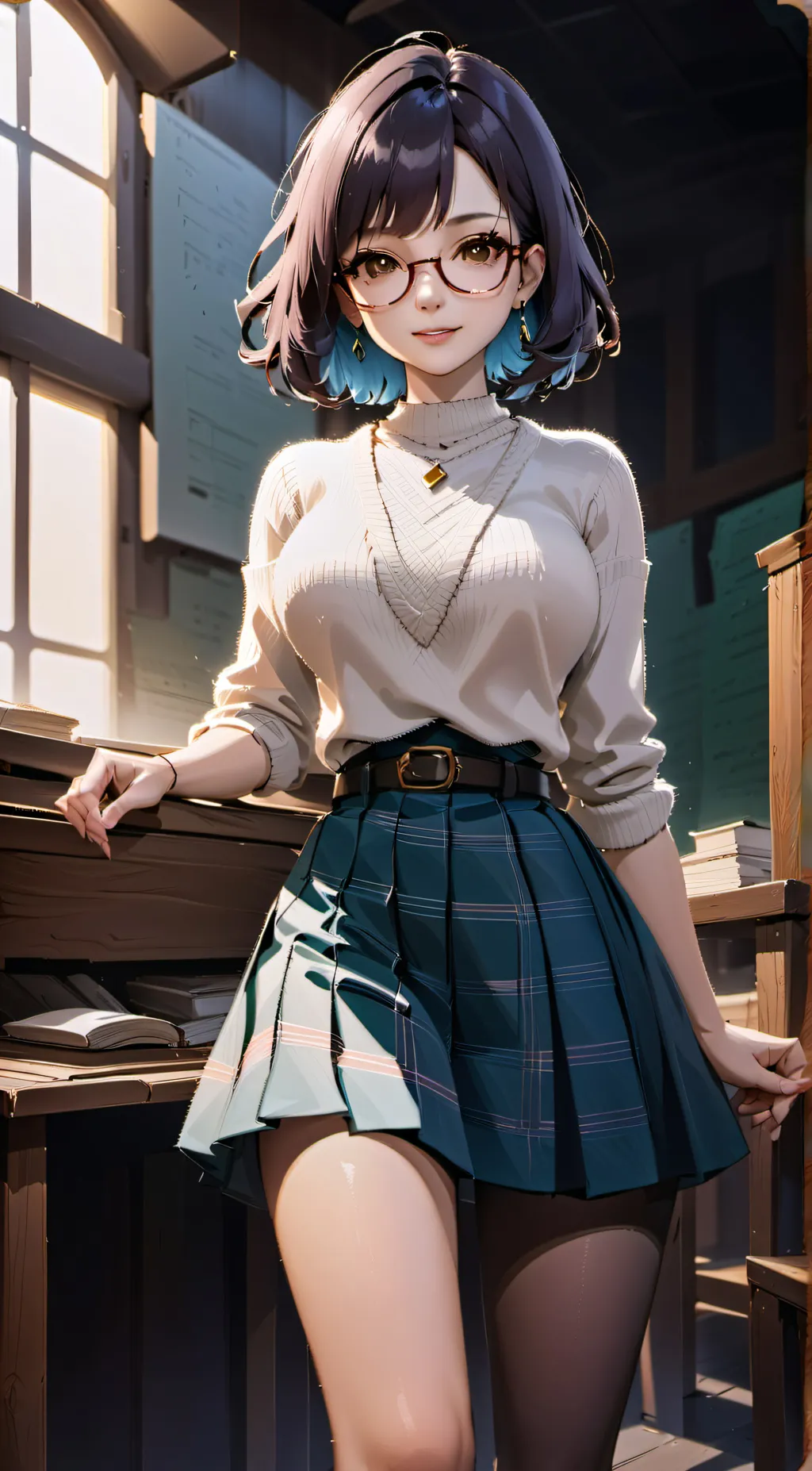 ai character: Showa Sensei background
