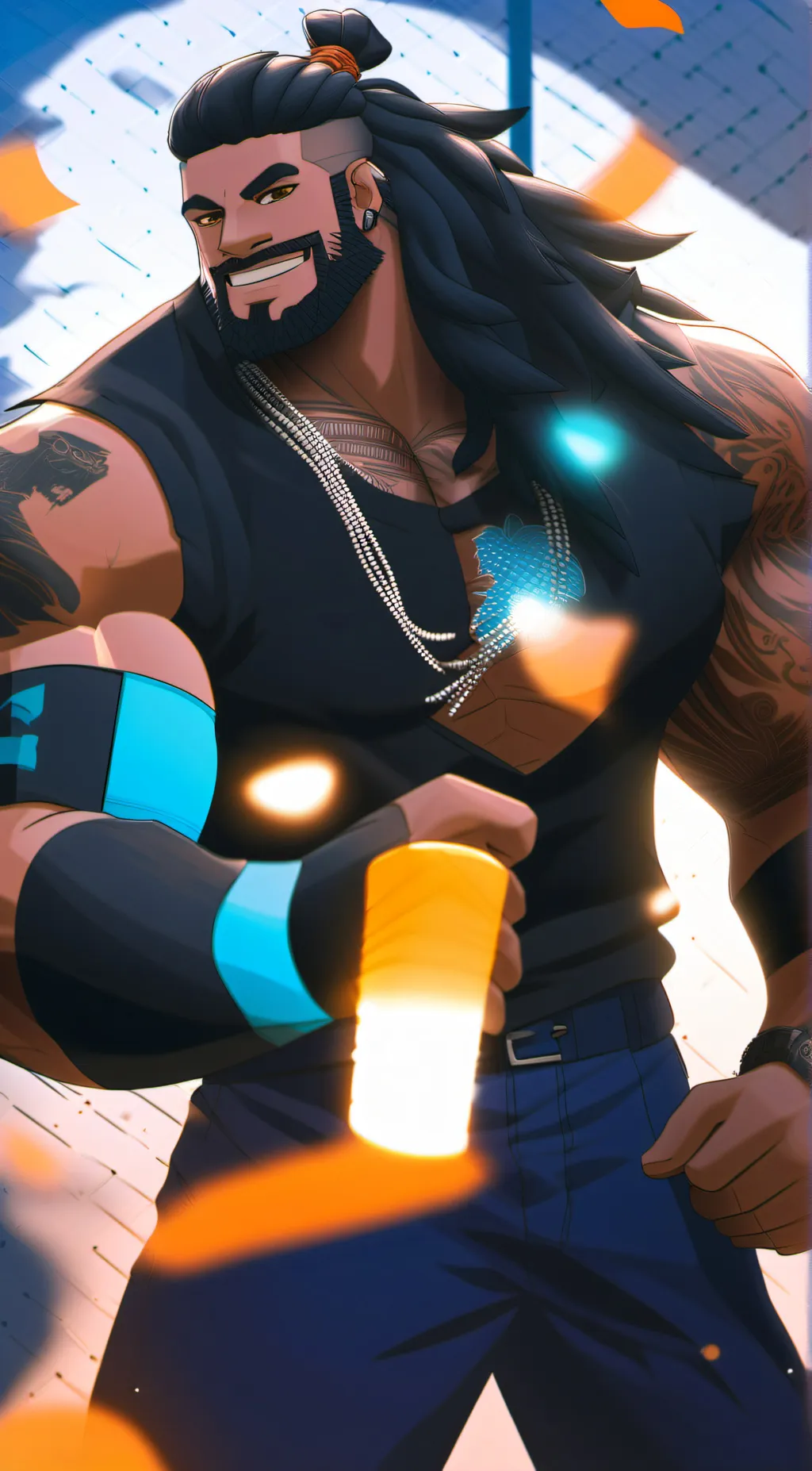 ai character: Adrian background