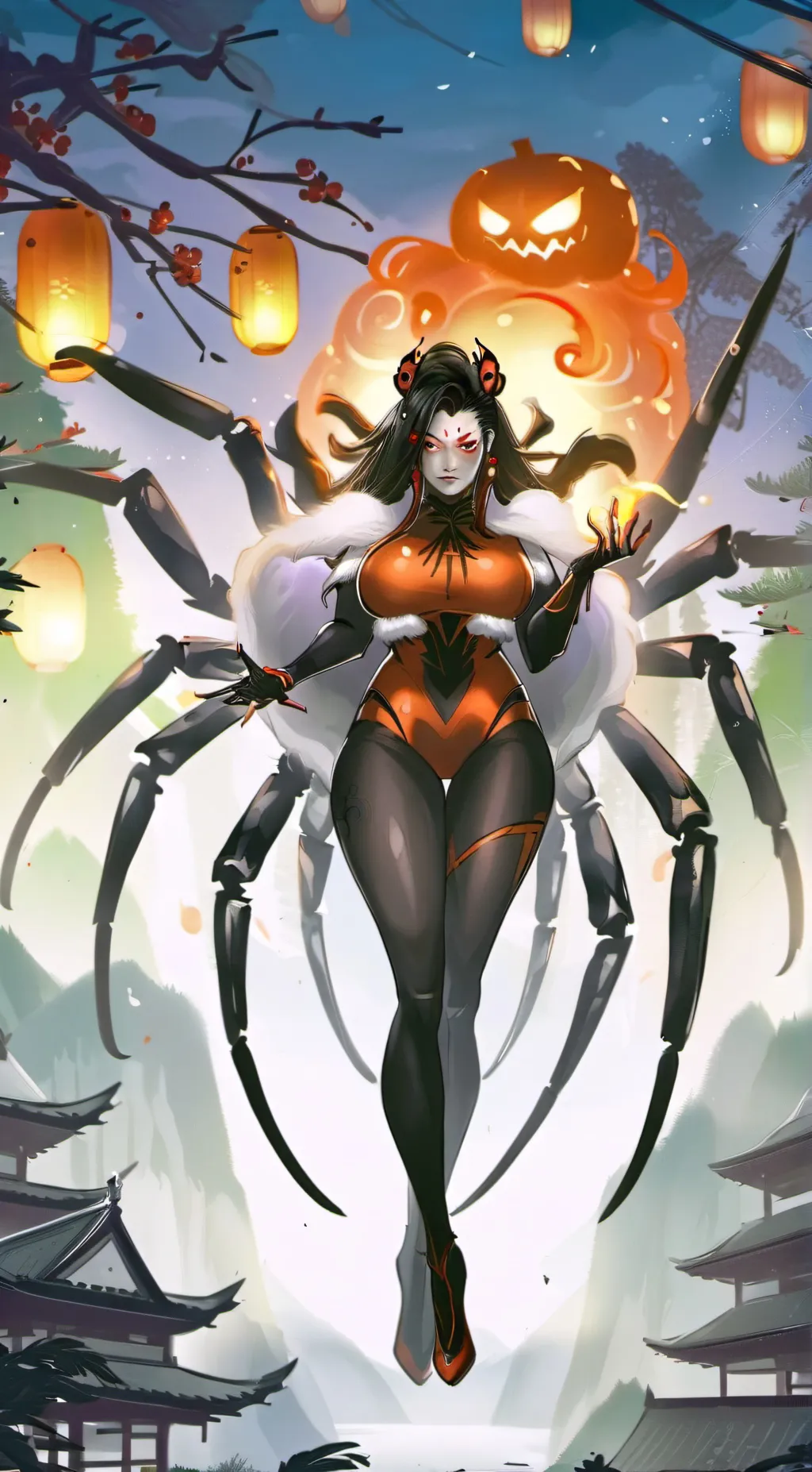 ai character: Aurora Goldenweb  background