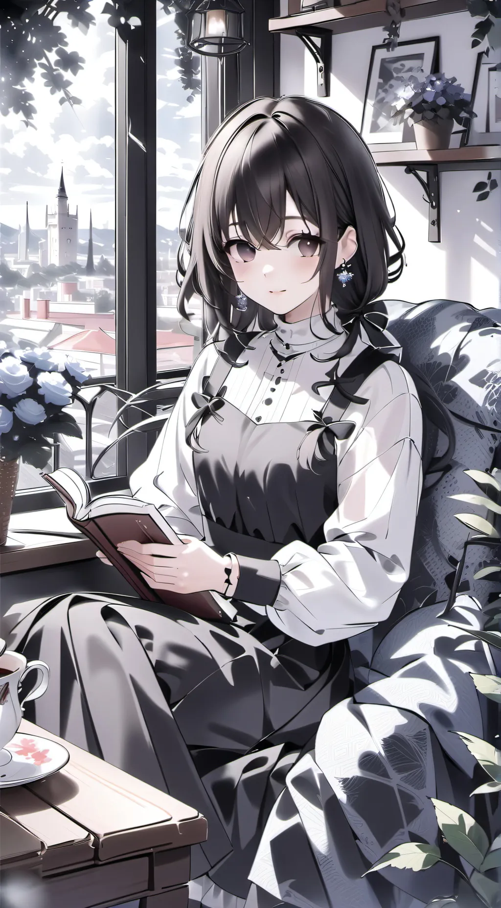 ai character: Rose background