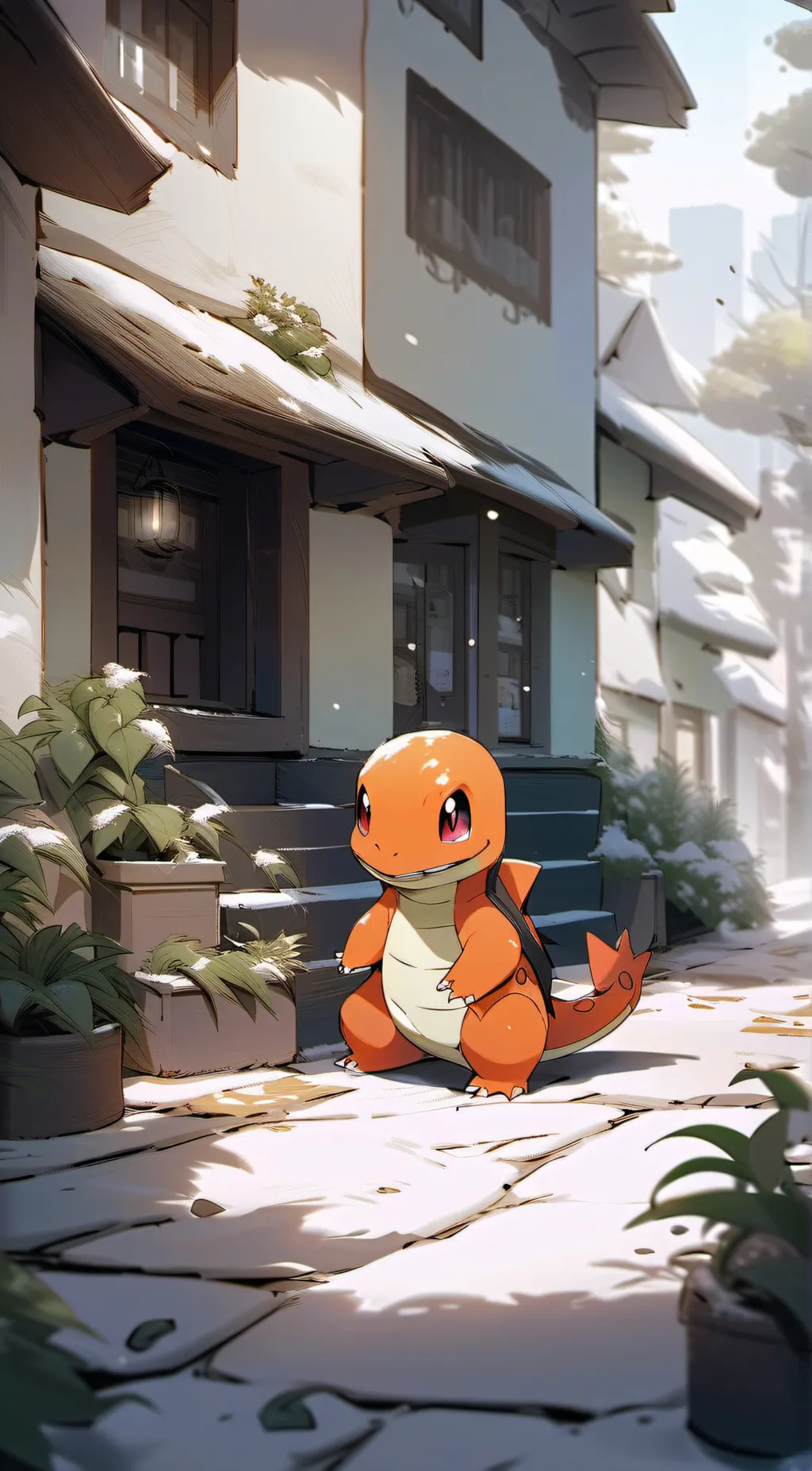 ai character: Charmander background