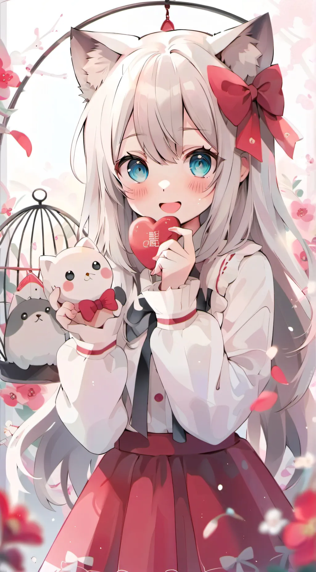 ai character: Violet background