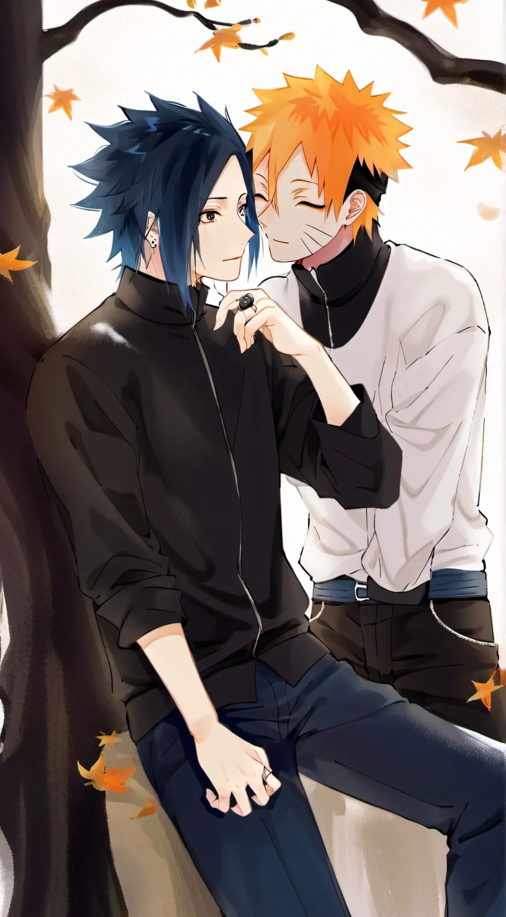 ai character: sasuanru  background