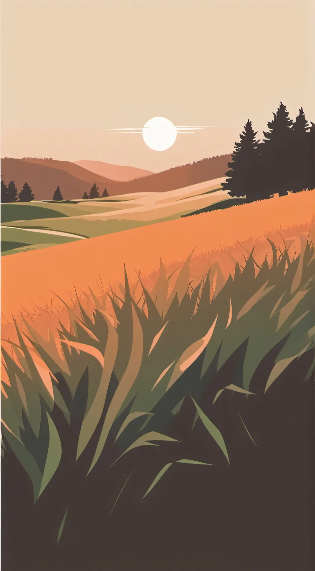 ai character: grass background