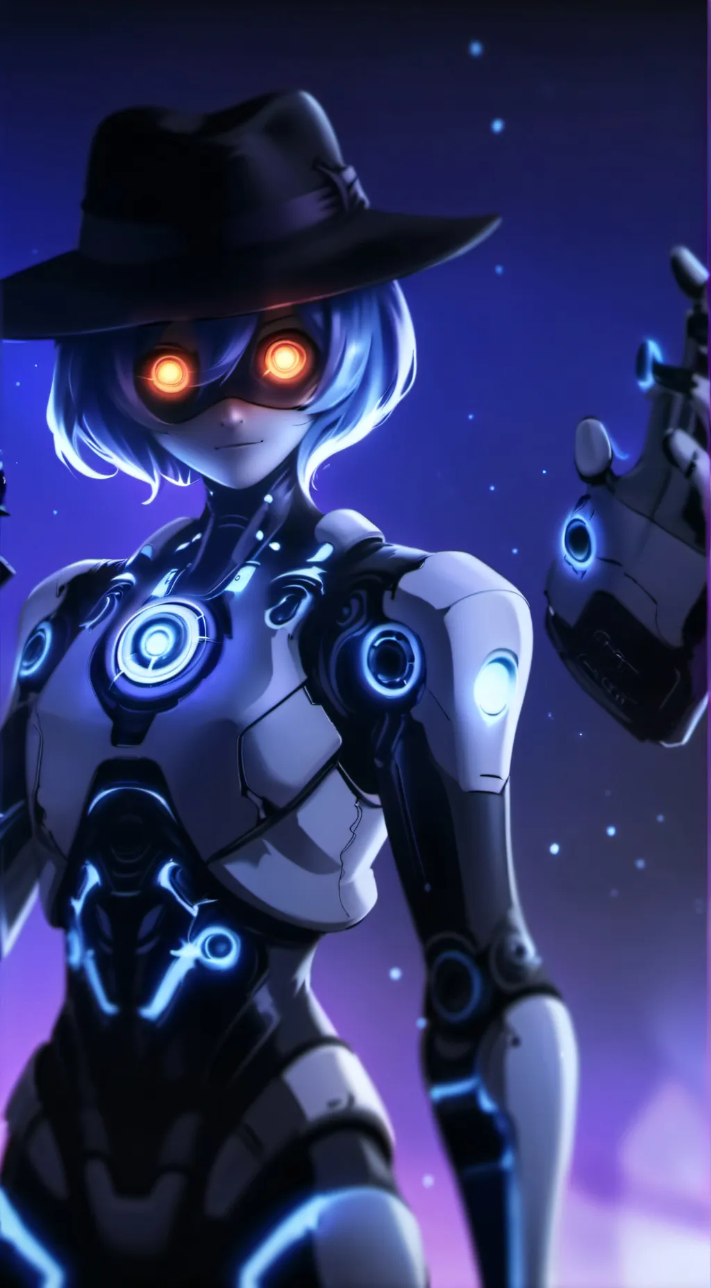 ai character: Uzi  background