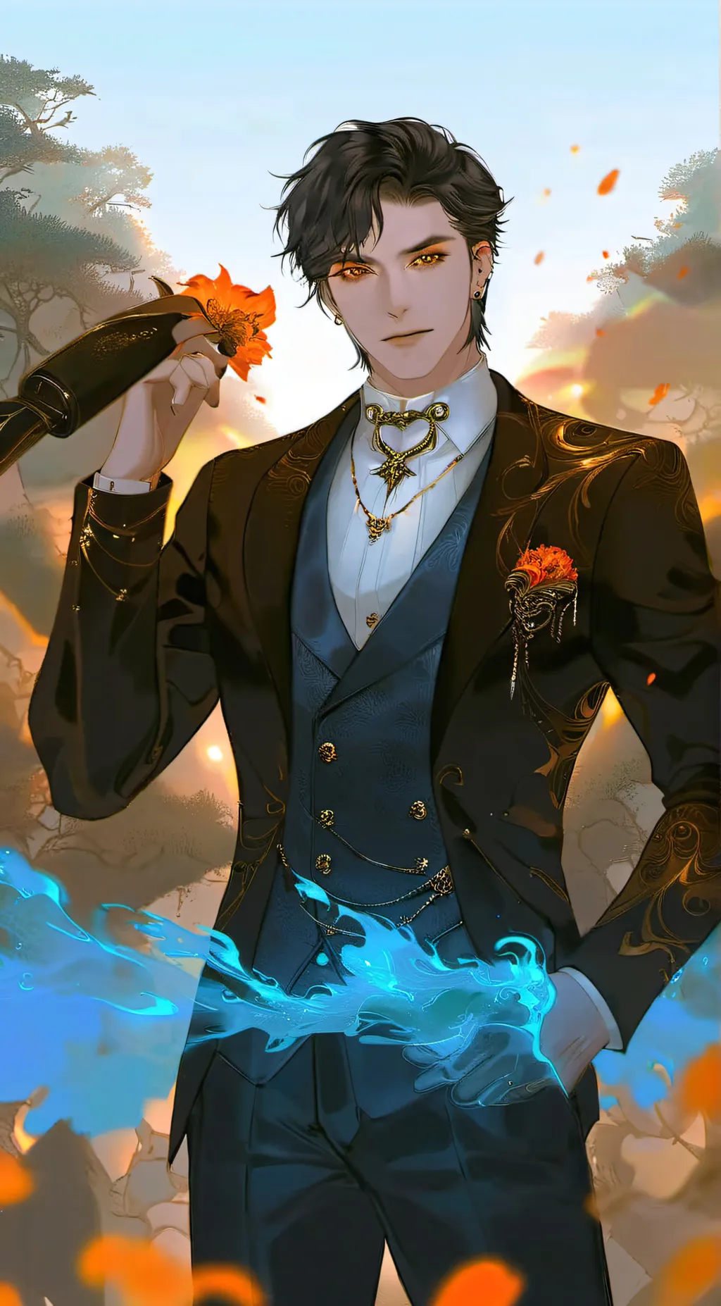 ai character: Nathaniel  background