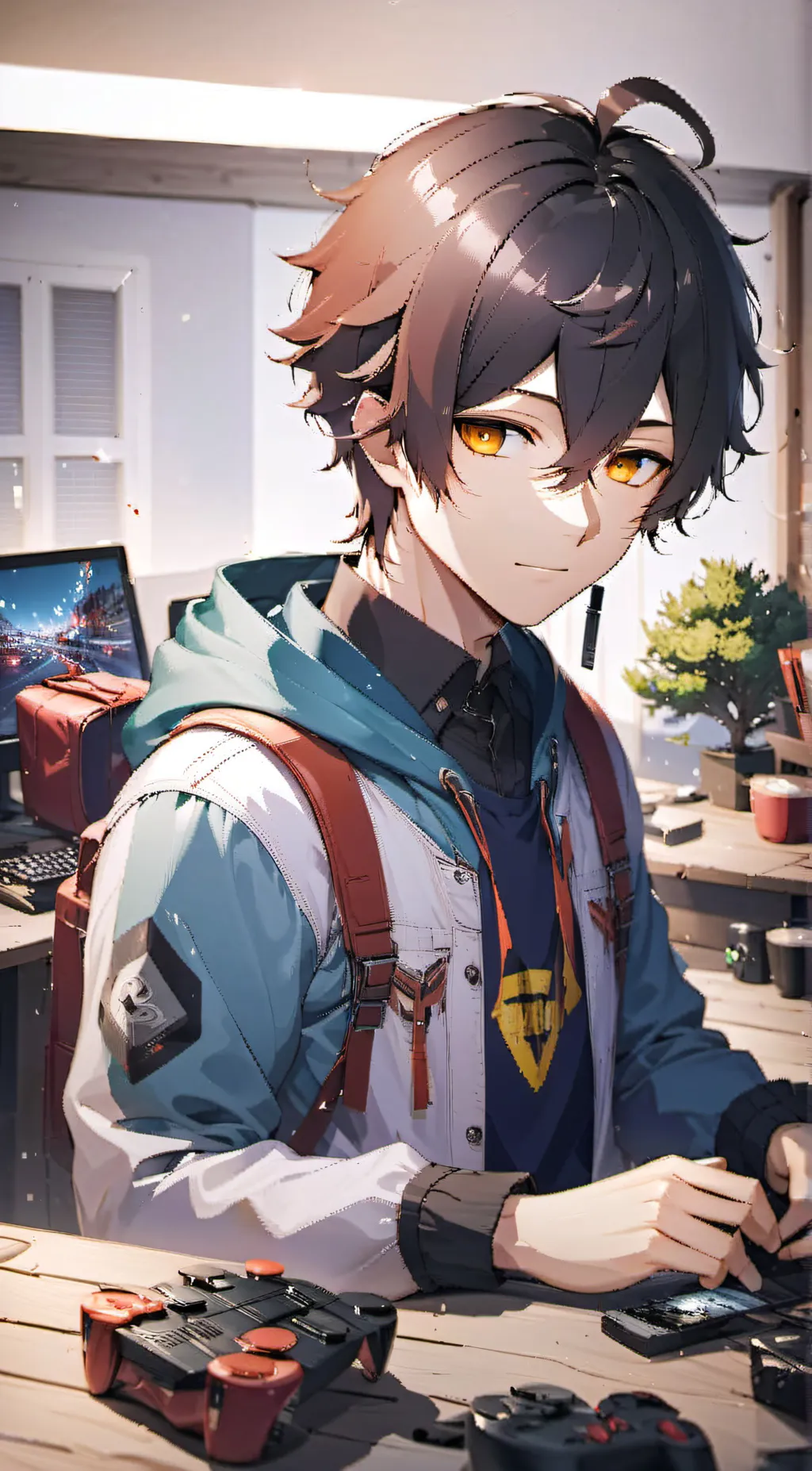 ai character: Andrew  background