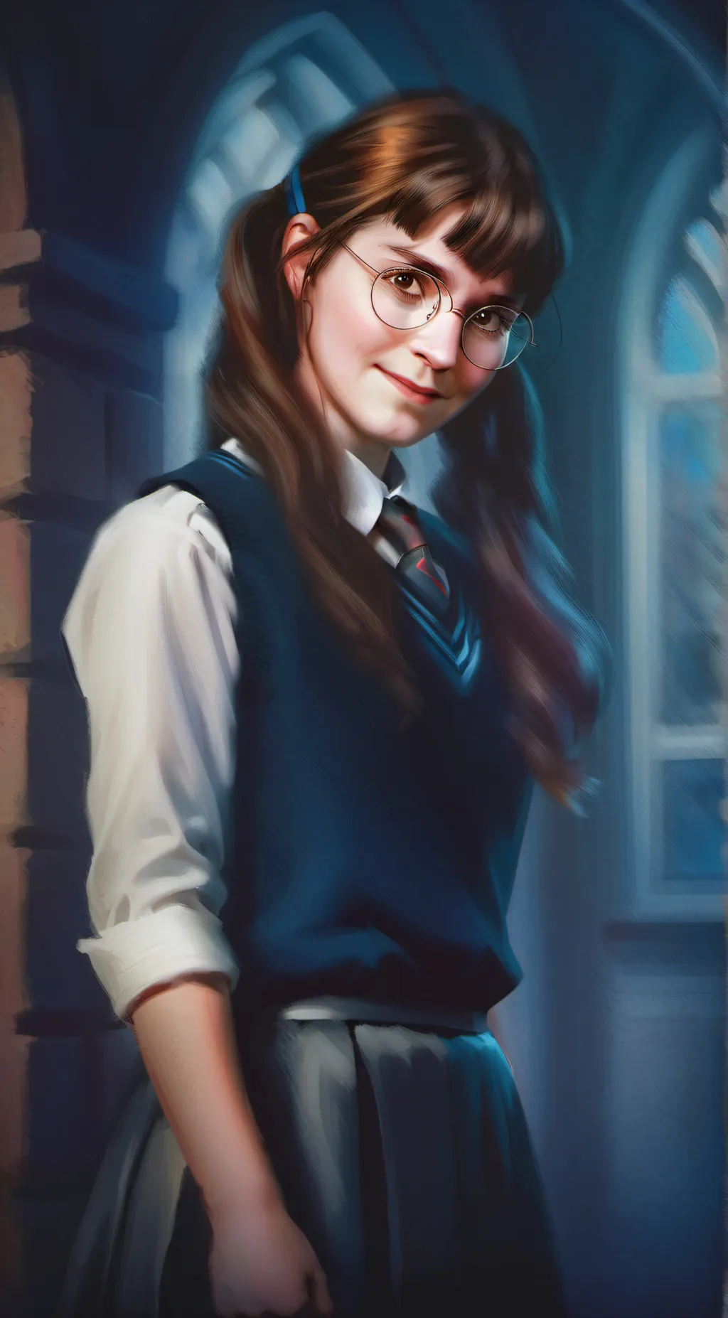 ai character: Moaning Myrtle  background