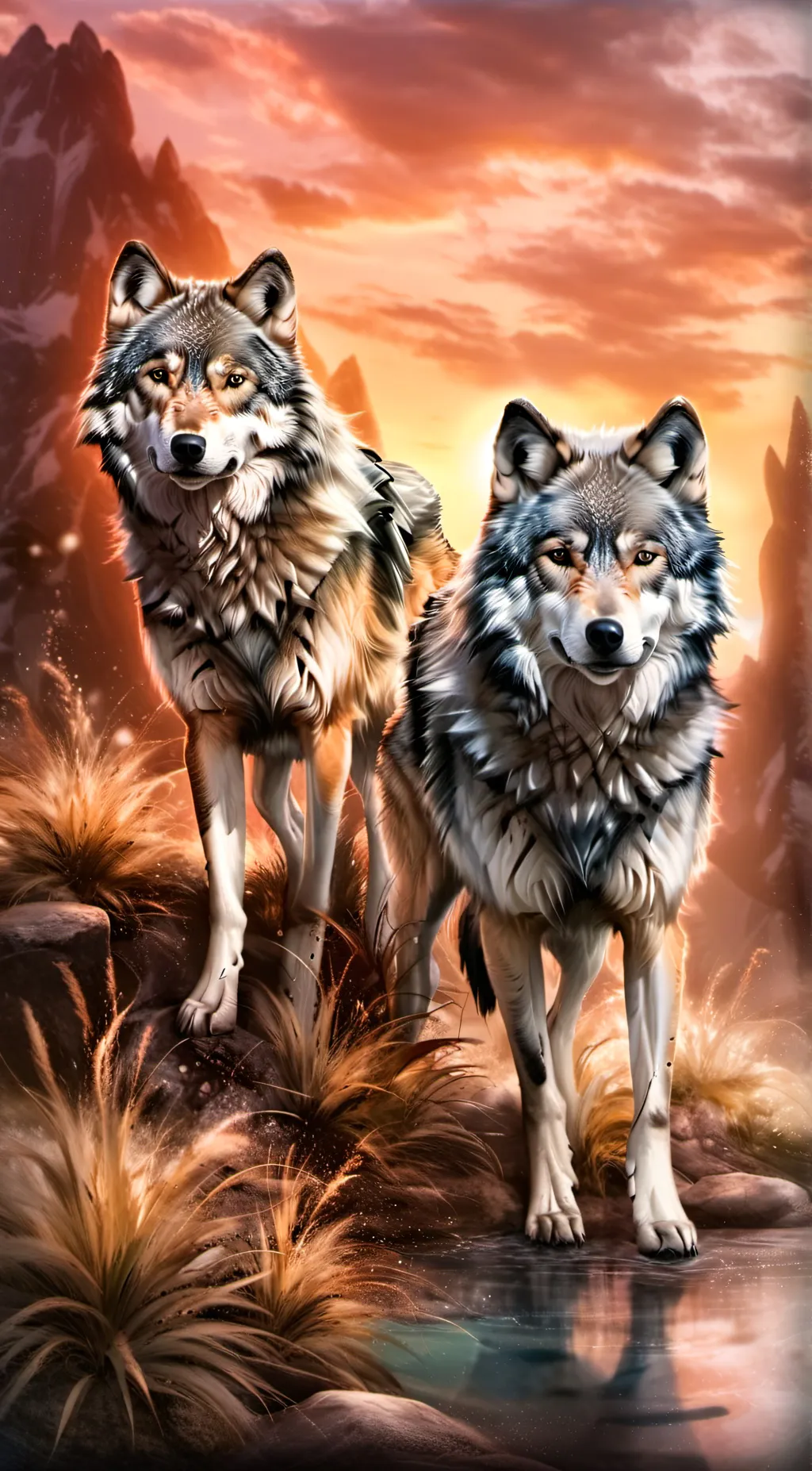 ai character: wolves  background