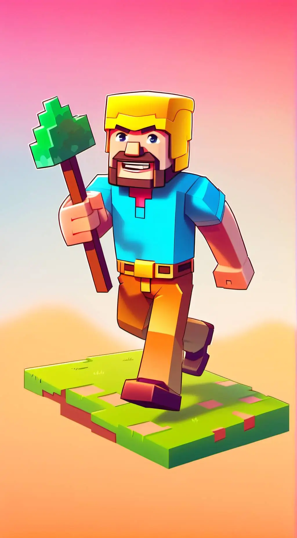 ai character: Minecraft P.E background