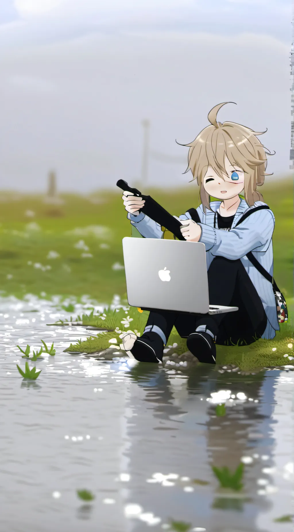 ai character: Jake the singer  background