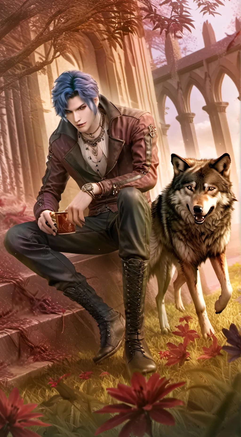 ai character: Leo background