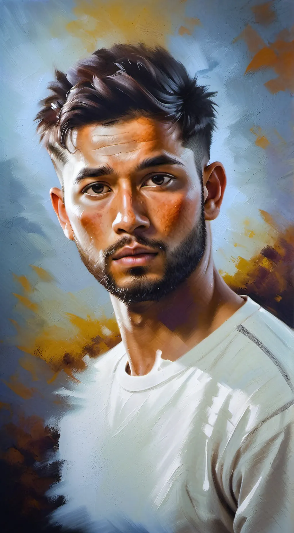 ai character: Mathieu Choinière background