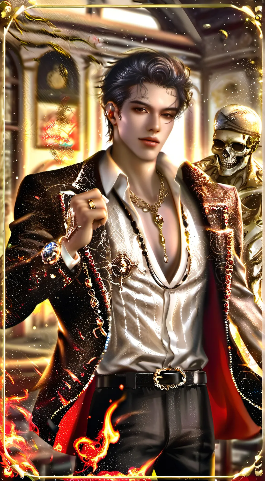 ai character: leo background