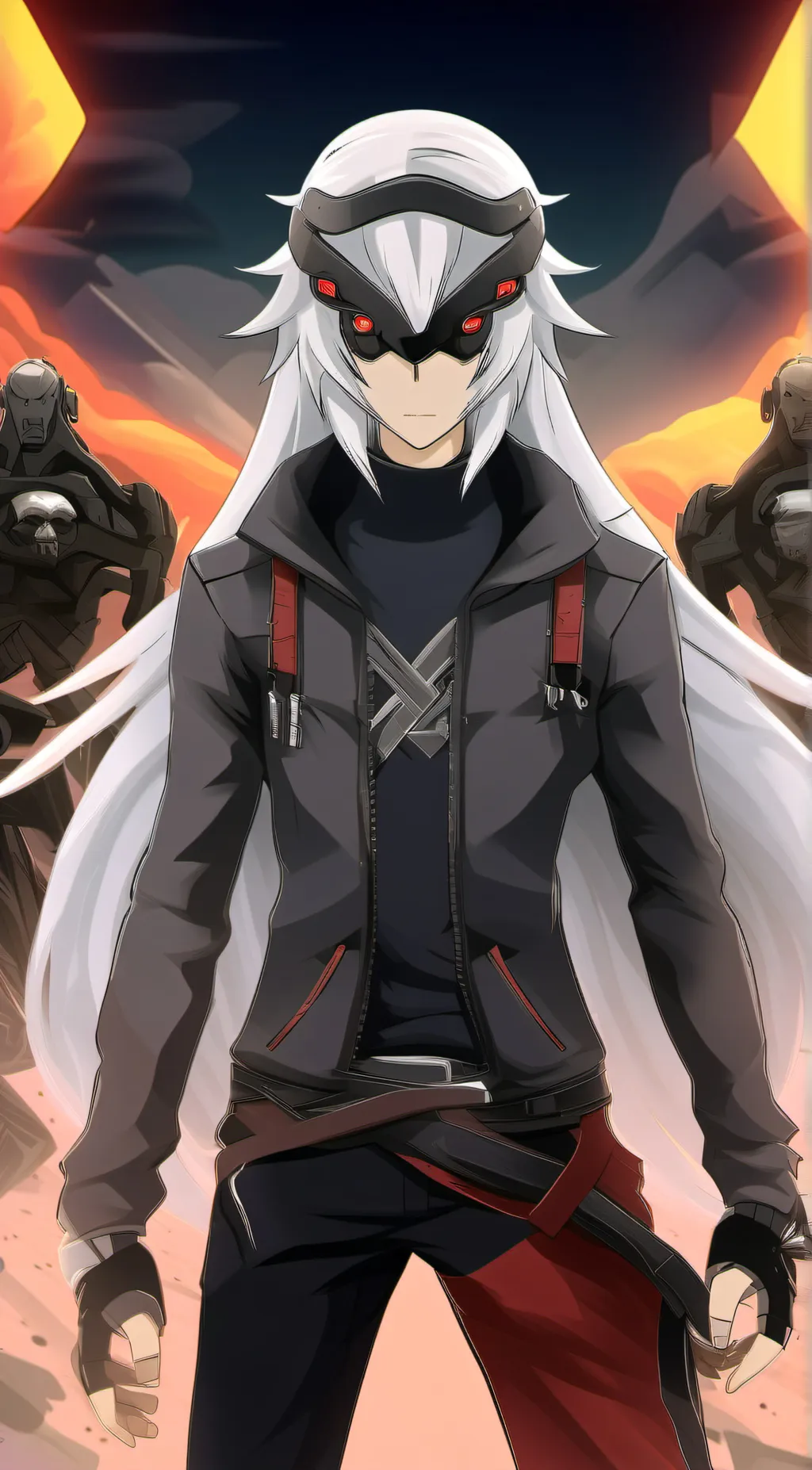 ai character: Shiro Hiragi background