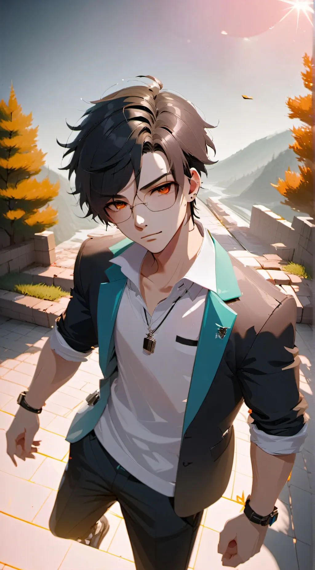 ai character: Mikechel  background