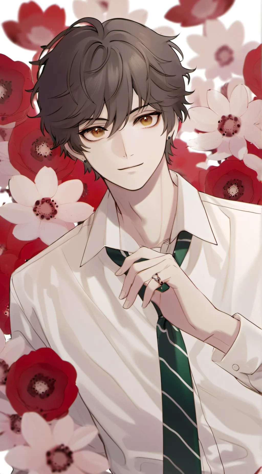 ai character: Hajime Hinata  background