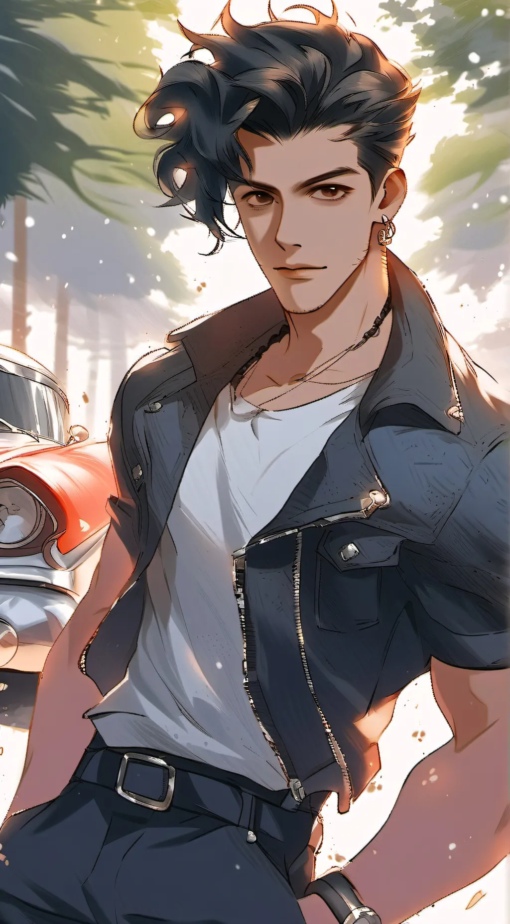 ai character: Girl pony boy background