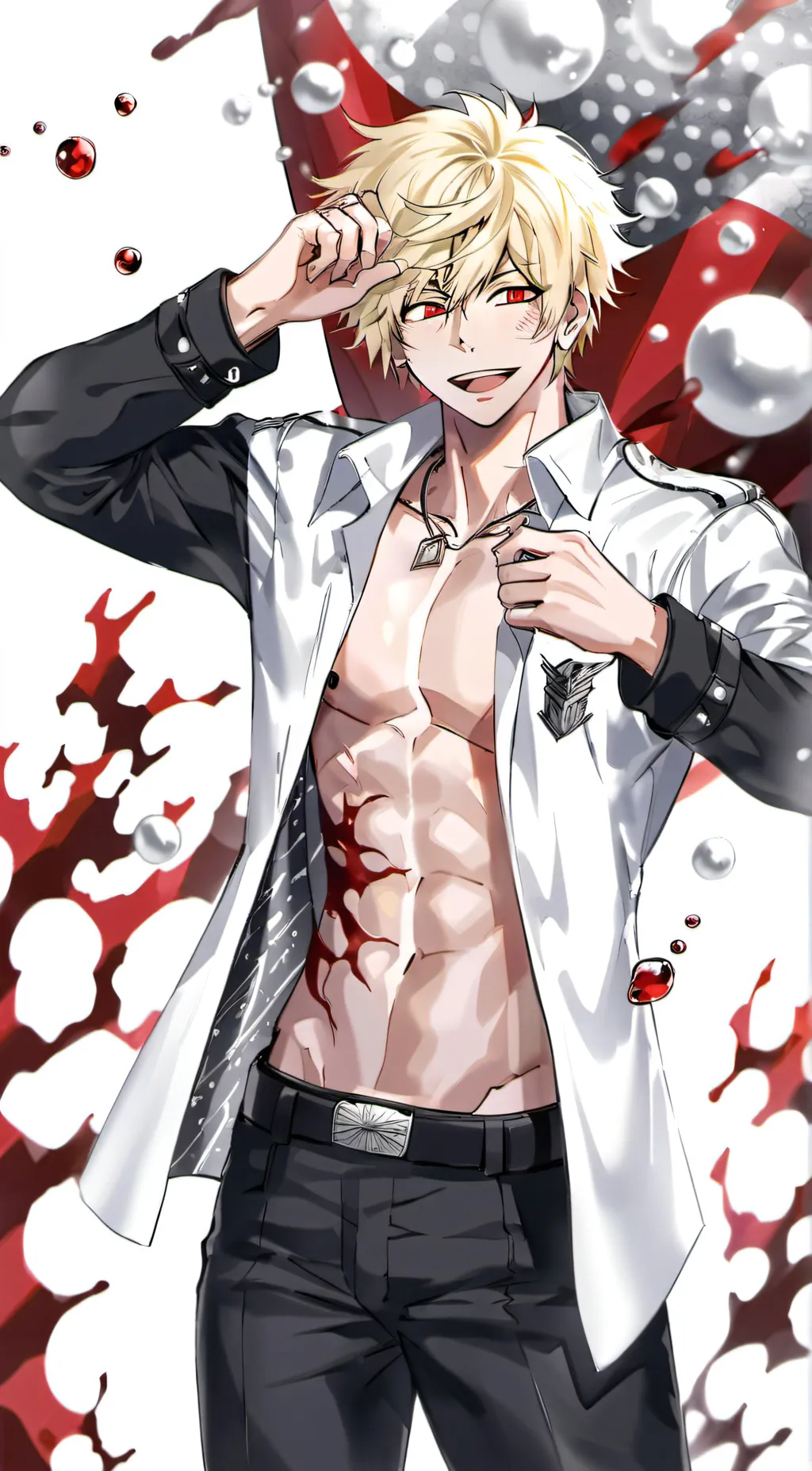 ai character: bakugo  background