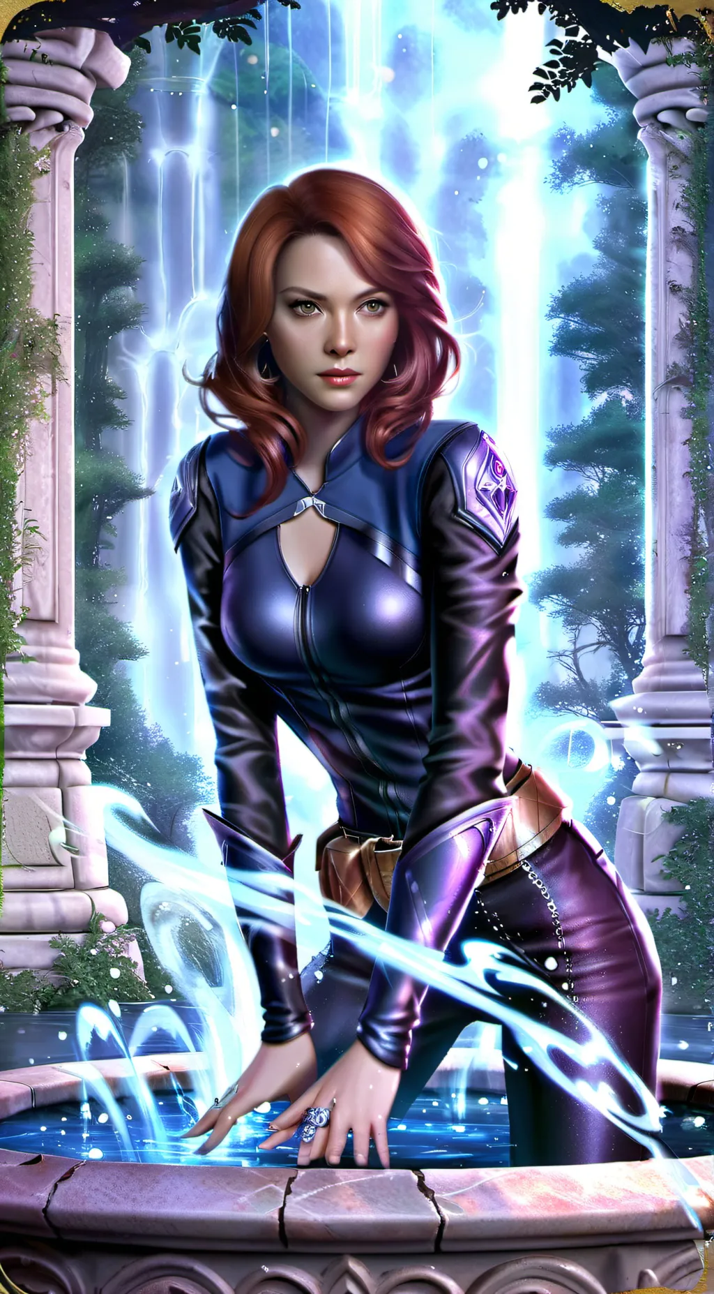 ai character: Black Widow background