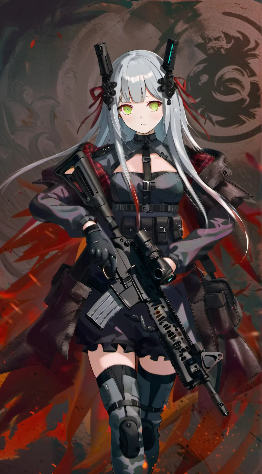ai character: HK 416 MOD-X background