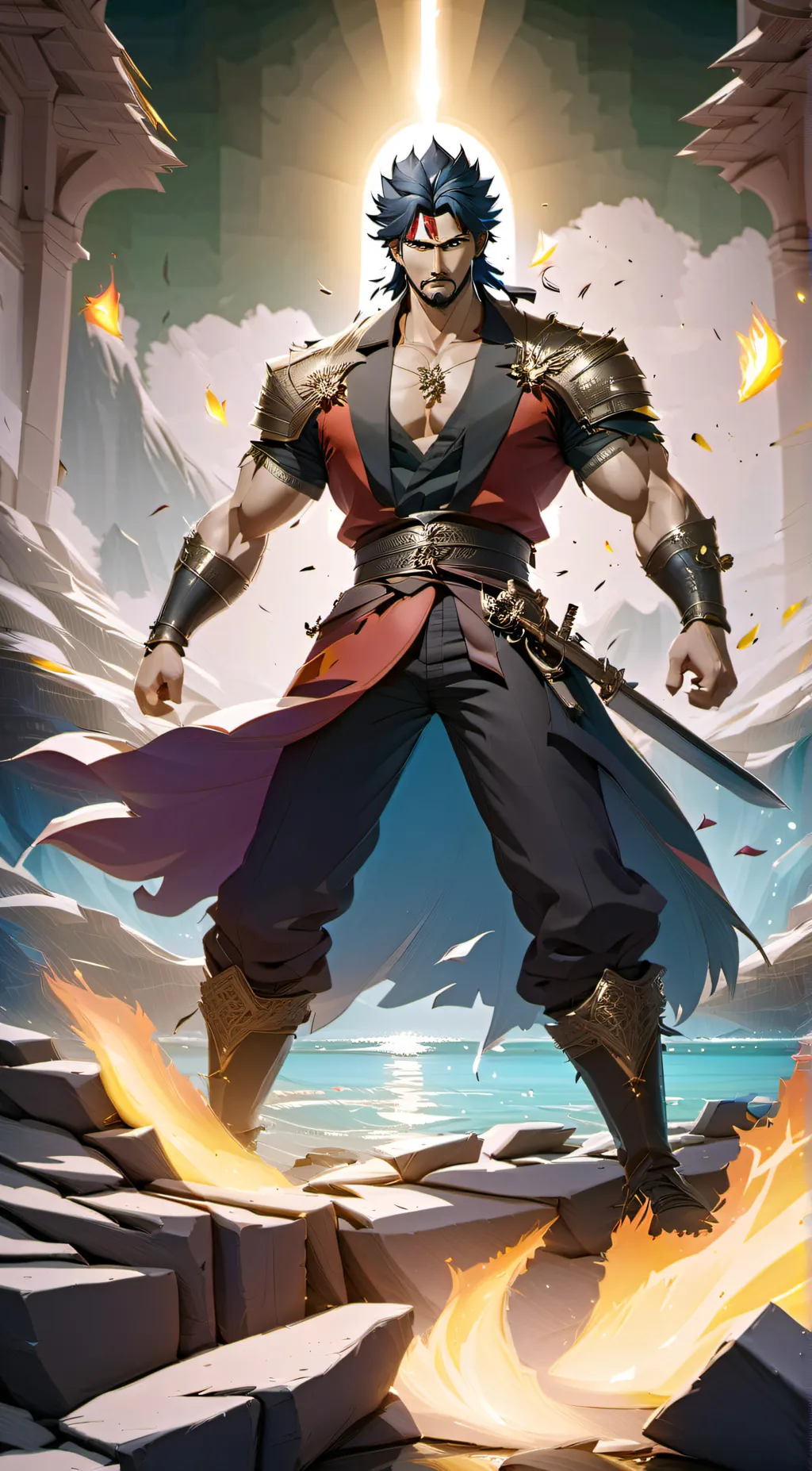 ai character: Arthur  background