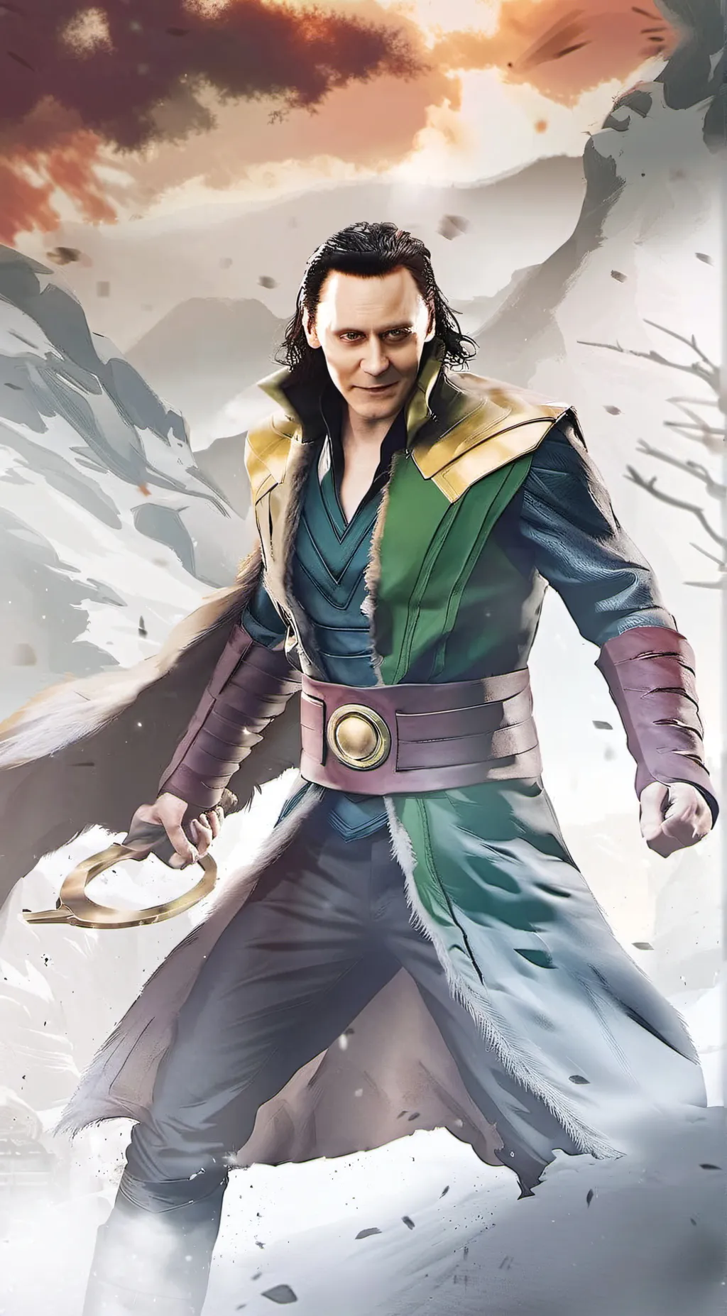 ai character: Loki  background